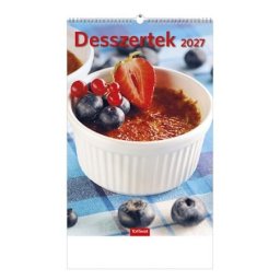 TOPTIMER Naptár, fali, TOPTIMER "Desszertek"