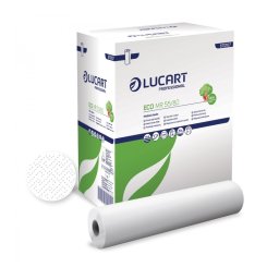 Orvosi papírlepedő 2 réteg 228 lap/55 cm/80 m/tekercs 6 tekercs/karton EcoMR55/80 Lucart_870107 fehér