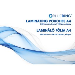Lamináló fólia A4, 250 micron 100 db/doboz, Bluering(R)