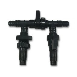 BYPASS SZELEP, AZURO 3-WAY, FEKETE, 3 UTAS, 32/38 MM CSATLAKOZáS, HőSZIVATTYúHOZ, áRAMLáSSZABáLYOZáS