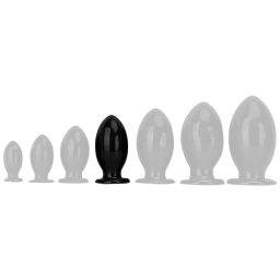 Anl plug tojs alak XL 12 cm PVC fekete