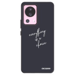 Fekete szilikon tok az alábbi mobiltelefonokra Xiaomi 13 Lite - Everything is a choice