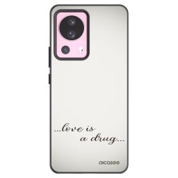 Fekete szilikon tok az alábbi mobiltelefonokra Xiaomi 13 Lite - Love is a drug