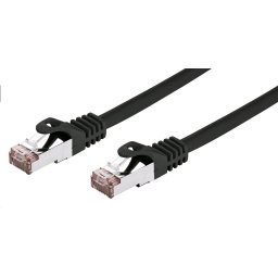 C-TECH Patchkábel Cat6, FTP, fekete, 2m