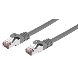 C-TECH Patchkábel Cat6, FTP, szürke, 10m