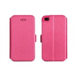 Huawei Y635 pink szilikon keretes könyvtok