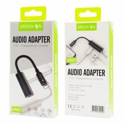 Green On GR07 Lightning Type-C Töltő Adapter - Fekete