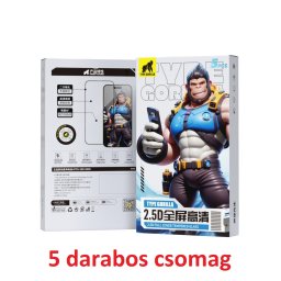 Apple iPhone 15 Pro Max TG ESD Anti-Static 5 Darabos 2.5D Full Üvegfólia - Fekete
