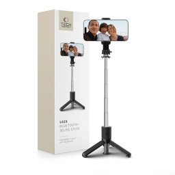 Tech-Protect L02S Bluetooth Tripod Stand Multifunkciós Wireless Gimbal Selfie Bot - Fekete