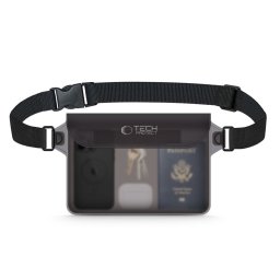 Tech-Protect UWp10 10'' Vízálló Mobiltelefon Tok - Fekete