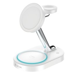 Devia Y302 Smart 3in1 Wireless Asztali Töltő - Fehér