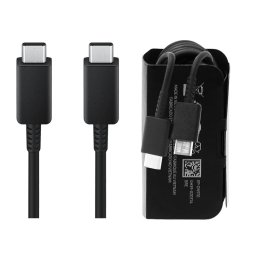 Samsung Type-C - Type-C gyorstöltő adatkábel, gyári, fekete, 5A, 1M, EP-DN970BBE (CSOMAGOLÁS NÉLKÜLI)