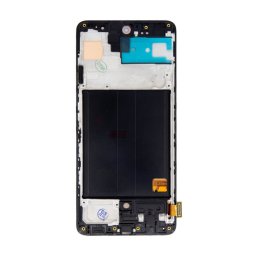 Samsung Galaxy A51 4G LCD + érintőpanel kerettel, OLED, fekete, SM-A515