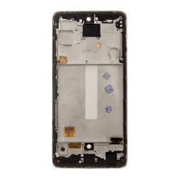 Samsung Galaxy A52 4G/5G LCD + érintőpanel kerettel, OLED, fekete, SM-A525, SM-A526