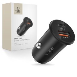 Tech-Protect CC02 35W PD Autós Töltőfej - Fekete