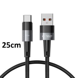 Tech-Protect UltraBoost 66W USB Type-C 25cm Adatkábel - Fekete