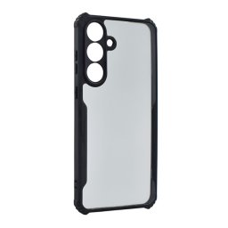 Szilikon telefonvédő (ütésállóság, légpárnás sarok, akril hátlap, kameravédő) FEKETE Samsung Galaxy A57 5G (SM-A576)