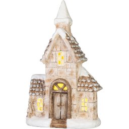 Dekoráció MagicHome Karácsony, házikó, LED, 28 x 14.5 x 46 cm