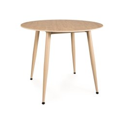 Kerek étkezőasztal NELVO 90 cm, travertin/kasmír