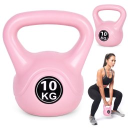 Kettlebell 10 kg rózsaszín