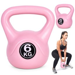 Kettlebell 6 kg rózsaszín