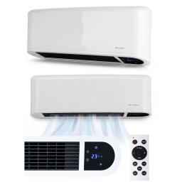MalTec kerámia fűtőbetétes fali hősugárzó, légfüggöny, távvezérlővel, időzítő funkcióval, PT5000W-WH