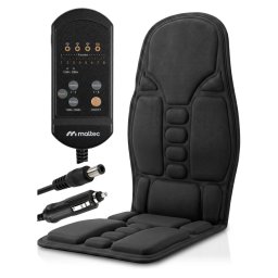SeatVibe Fűthető masszázs matrac távvezérlővel, hálózati és autós adapterrel, 114 x 48 cm, fekete