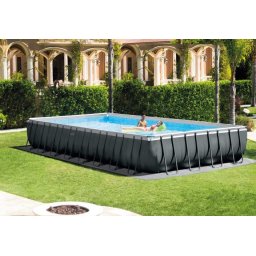 Intex Ultra XTR Rectangular Frame Pool Set medence szett vízforgatóval és sóbontóval 956x488×132 cm