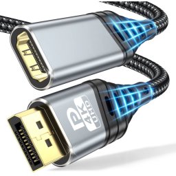 DP-HDMI Kábel 4K 30Hz - DisplayPort Display - HDMI Adapter Kábel Monitorhoz, TV-hez és Projektorhoz