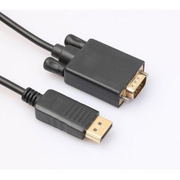 DP-VGA Kábel (DisplayPort Male - VGA Male) - Adapter Kábel Monitorhoz, PC-hez és Projektorhoz (1080p Full HD)