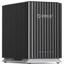 Orico DAS - 9758C3-V1-EU-BK (4x 2,5/3,5 HDD/SSD -> USB-A/C, Max.: 110TB, fekete)