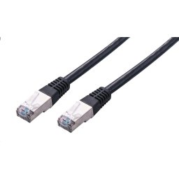 C-TECH Patchkábel Cat5e, FTP, fekete, 1m