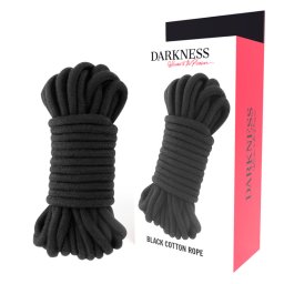 Darkness - bondage kötél (fekete - 10 méter)