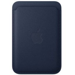Apple iPhone FineWoven Wallet Magsafe gyári bőr kártyatartó, kék