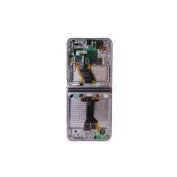 Samsung F731 Galaxy Z Flip 5 5G gyári LCD kijelző kerettel, lila (Service Pack)