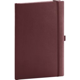 Klasszikus notesz Balacron borítással red, vonalas, 15x21cm, Presco