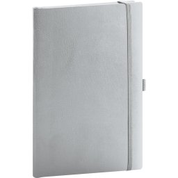 Klasszikus notesz Balacron borítással silver, pontozott, 15x21cm, Presco