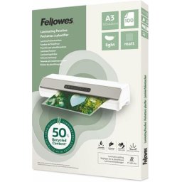 FELLOWES Meleglamináló fólia, 80 mikron, A3, matt, 100 db, FELLOWES "Light"