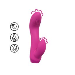 Loveline - íves nyuszis, csiklókaros mini vibrátor (rózsaszín)