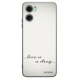 Fekete szilikon tok az alábbi mobiltelefonokra Motorola Moto G06 - Love is a drug