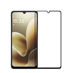 3x 3D üvegfólia kerettel az alábbi mobiltelefonokra Motorola Moto G06 - fekete - 2+1 ingyen