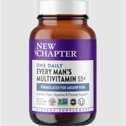 New Chapter One Daily Every Man's Multivitamin 55 év feletti férfiaknak, 72 db vegetáriánus tabletta