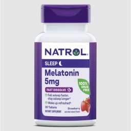 Natrol Melatonin gyors felszívódású, epres 5 mg, 90 db