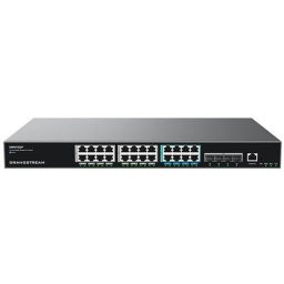 Grandstream GWN7822P menedzselt L3 hálózati kapcsoló, 16 x 1G, 8 x 2,5G, SFP , PoE, VLAN, IGMP, MLD, MVR