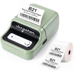 Niimbot B21S Smart címkenyomtató, zöld 210 db címketekercs