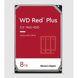 WD RED PLUS NAS WD80EFPX/8TB/3.5"/256MB gyorsítótár/5640 RPM/215 MB/s/CMR
