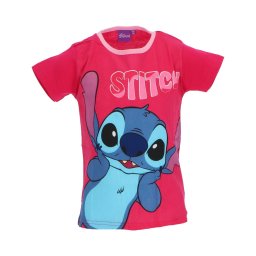 Disney Lilo és Stitch, A csillagkutya Surprised Pink gyerek rövid póló, felső 3 év / 98 cm