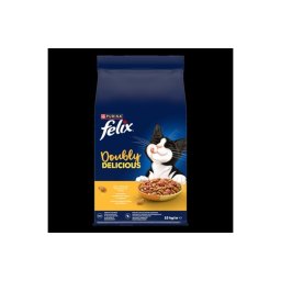 FELIX Doubly Delicious csirke és pulyka keverékével, céklával száraz macskaeledel 10kg