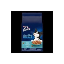 FELIX Doubly Delicious lazac és óceáni hal keverékével,céklával száraz macskaeledel 10kg