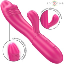 INTENSE IVY - rugalmas vibrtor 10 rezgsmintval, rzsaszn